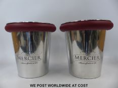 Two Mercier branded champagne buckets