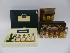 Three whisky miniature (50ml) box sets comprising Classic Malts of Scotland including Talisker 10