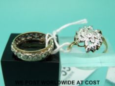 Two 9ct gold rings