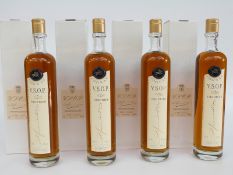 VS0P Fine Petite Champagne Cognac, four bottles, each 70cl,
