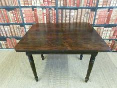 A 19thC rosewood table (H72XL100XW87cm)