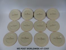 Twelve Moet & Chandon branded coasters in original box with original wrapping