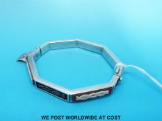 A silver bangle by Stephen Webster for Wedgwood in Thorn design