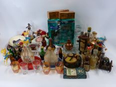 A collection of miniatures including whisky,