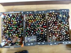 Approximately 300 alcohol miniatures, in three boxes, 5cl,