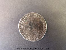 An Elizabeth I hammered shilling, good legends, near fine obverse with weak centre,