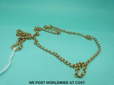 A 9ct gold belcher chain/ necklace (5.