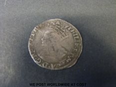 Philip and Mary 1554-58 groat - Philip et Maria legend,