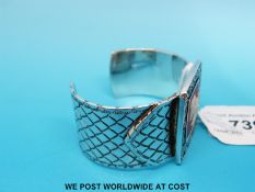 A silver bracelet / bangle by Stephen Webster for Wedgwood in Rose design