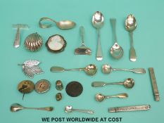 A quantity of hallmarked silver and other items to include hallmarked silver pencil holders and