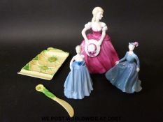 Three Coalport figures (Amanda,