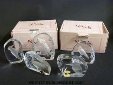 A quantity of Wedgwood Crystal bird and themed paperweights