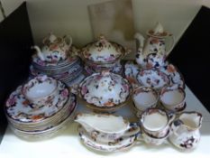 A large collection of Masons Mandalay dinner and tea ware including tureens and teapot