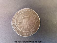 An Edward VI (1547-53) shilling near fine
