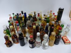 A collection of miniatures including single malt, whisky etc, 5cl,
