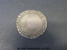 James I (1603-25) hammered shilling, fine reverse, wear to obverse bust,