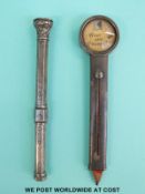 A hallmarked silver 'What are Trumps' card game pencil holder,