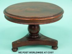 A 19thC mahogany apprentice breakfast table,