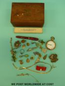 A 9ct gold necklace,