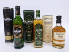 Three cased bottles of whisky Edradour 10 year old,