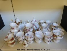 A quantity of Royal Albert tea ware to include Old Country Roses,