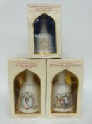 Three commemorative Bell's whisky bells, comprising 75cl Prince Andrew & Sarah Ferguson wedding,