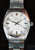 Rolex Oyster Perpetual Air King Super Precision gentleman's wristwatch with stainless steel hands