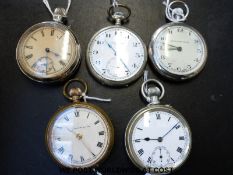 James Walker of London to dial gentleman's Swiss keyless pocket watch,