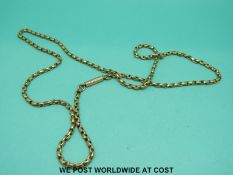 A 9ct gold belcher style chain (8.