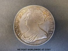 A Queen Anne crown very fine condition,