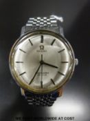 Omega Seamaster De Ville gentleman's wristwatch with stainless steel baton markers and hands and