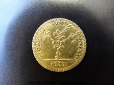 Pio VI 1777, Gold 1/2 doppia 2.