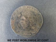 Elizabeth I 1596 sixpence