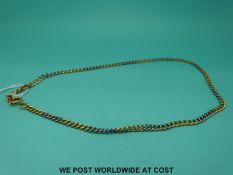 An 18ct gold bicoloured necklace (13.