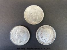 A near uncirculated 1938 halfcrown,