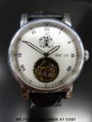 A British Horological Institute (BHI) Tourbillon 150 gentleman's wristwatch with Roman numerals,