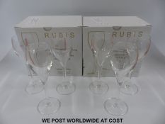 Twelve Piper-Heidsieck branded champagne flutes in boxes,