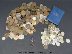 A collection of sundry UK coinage to include some modern crowns etc,