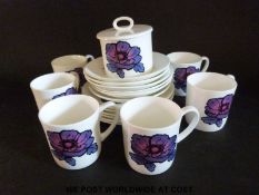 Susie Cooper for Wedgwood Blue Anemone tea ware