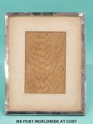 A George V hallmarked silver photograph frame B'ham 1923 to suit 9in x 7in photo