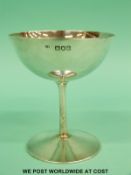 An Edward VII hallmarked silver cup or chalice, London 1904, maker Charles Edwards,