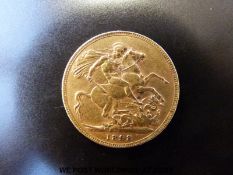 An 1898 gold full sovereign