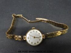 Rotary 9ct gold ladies wristwatch, 18.