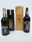 Two bottles of port, Noval LB and Offley Boa Vista LBV 1980, 75cl,