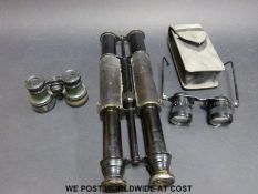 Kershaw sporting binocular glasses,