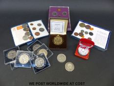 A collection of modern crowns etc.