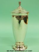 An Art Deco silver sugar caster, Birmingham 1937 maker Deakin and Francis,