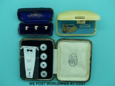 A pair of 9ct gold cufflinks,