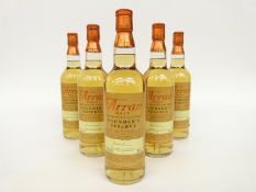 Five bottles of The Arran Malt Founder's Reserve single malt Scotch whisky, 70cl,