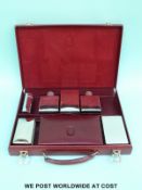 A Hermes gentleman's leather travelling case with fitted interior,